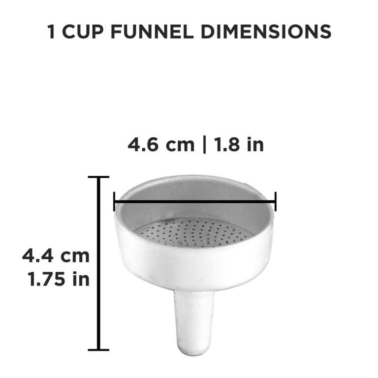 1 cup funnel dimensions
