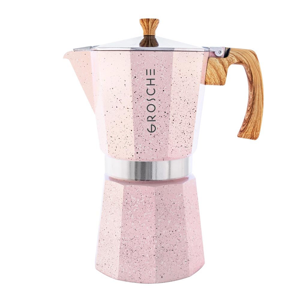 MILANO STONE Stovetop Espresso Maker, Moka Pot - 12 Cup - GROSCHE International Inc.
