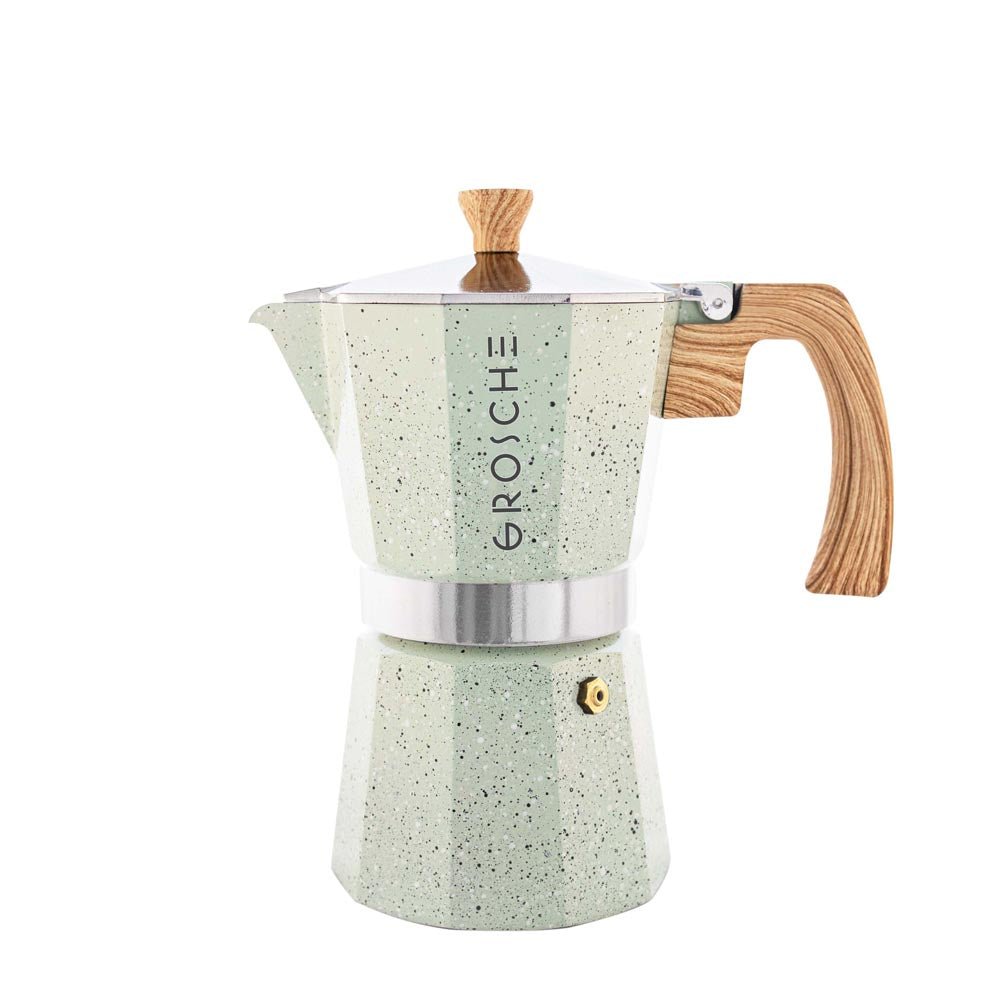 MILANO STONE Stovetop Espresso Maker, Moka Pot - 6 Cup - GROSCHE International Inc.