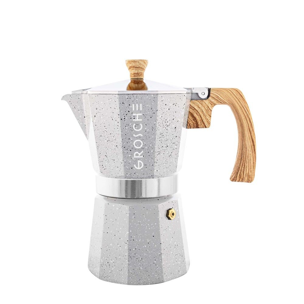 MILANO STONE Stovetop Espresso Maker, Moka Pot | OPEN BOX - GROSCHE International Inc.