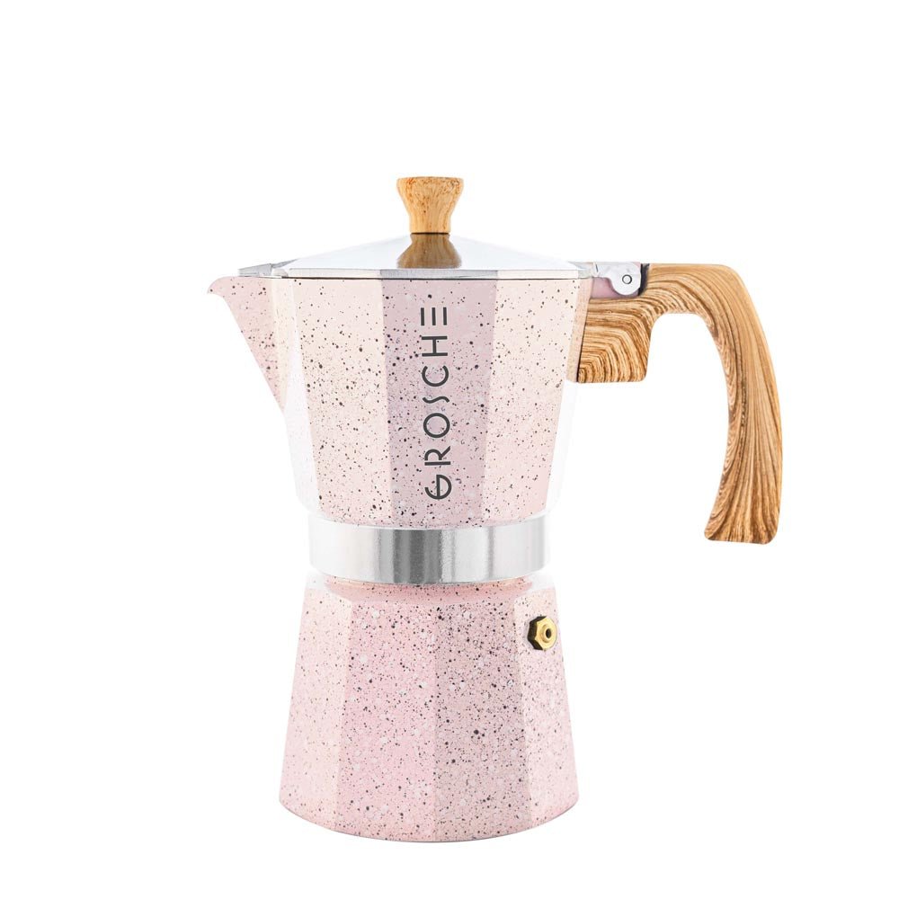 MILANO STONE Stovetop Espresso Maker, Moka Pot - 6 Cup - GROSCHE International Inc.