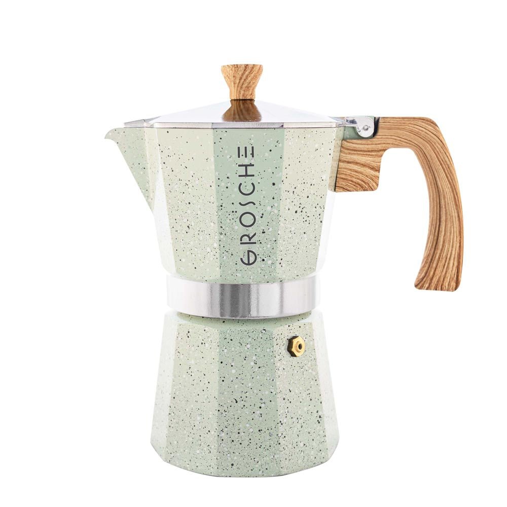 MILANO STONE Stovetop Espresso Maker, Moka Pot - 9 Cup - GROSCHE International Inc.