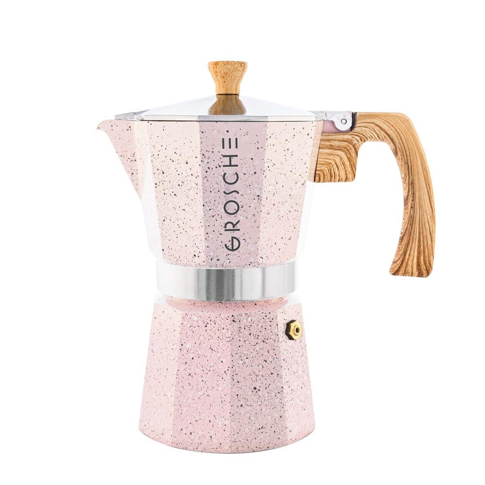 MILANO STONE Stovetop Espresso Maker, Moka Pot - 9 Cup - GROSCHE International Inc.