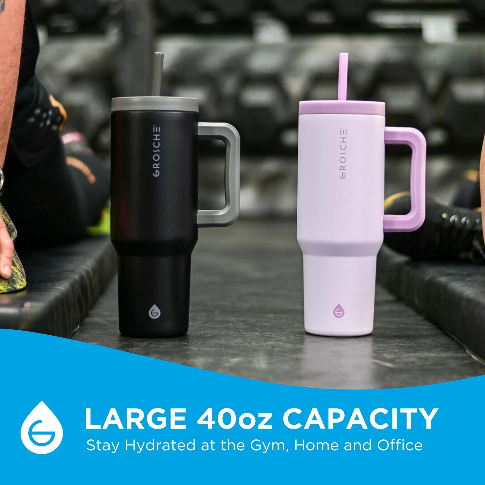 The large 40 oz capacity allows you to stay hydrated wherever you go.