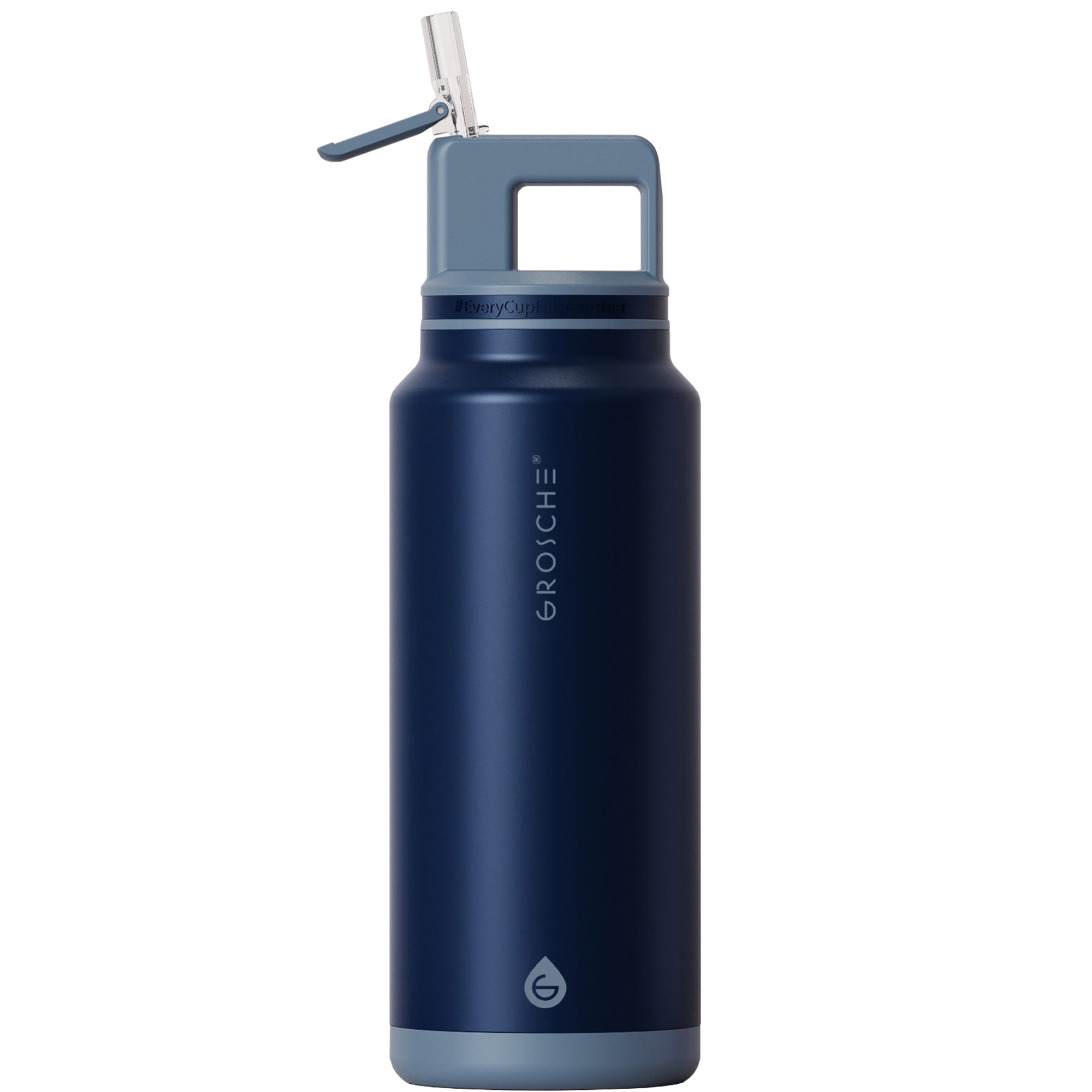 Buy ALPINE 40oz large insulated water bottle, mountain blue color