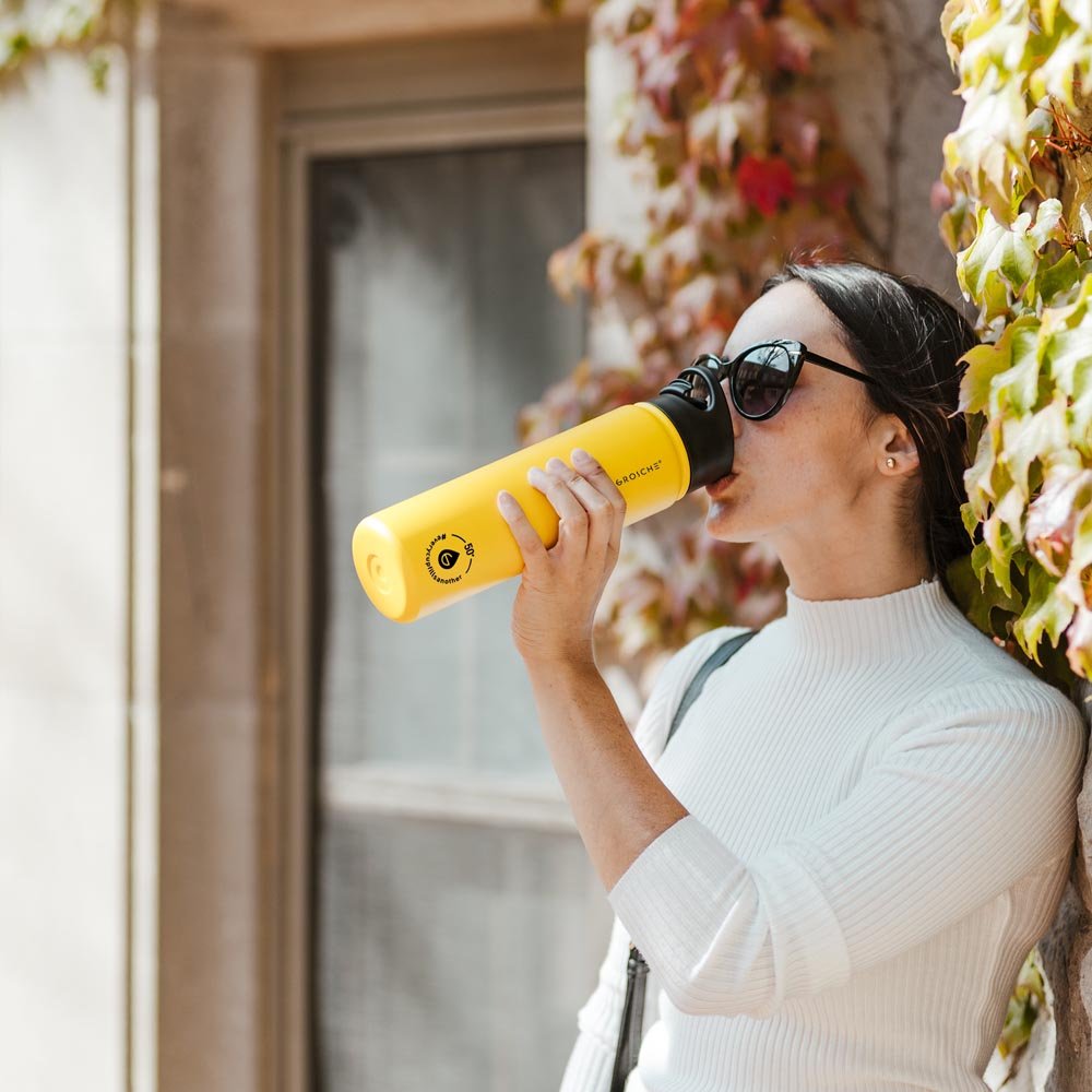 CHICAGO STEEL Insulated Water Bottle With Infuser with Chug Lid, 32oz | OPEN BOX - GROSCHE International Inc.