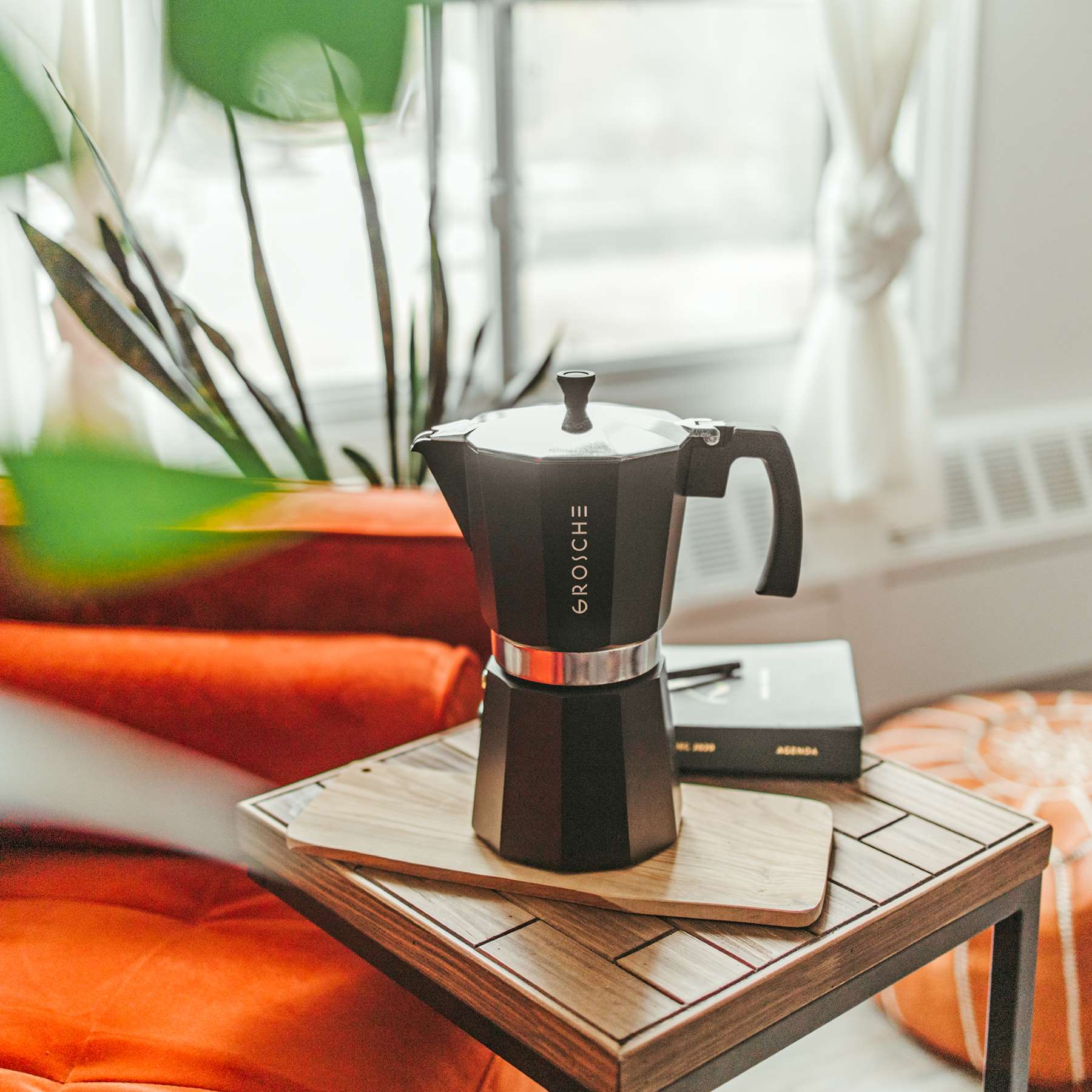 MILANO Stovetop Espresso Maker, Black