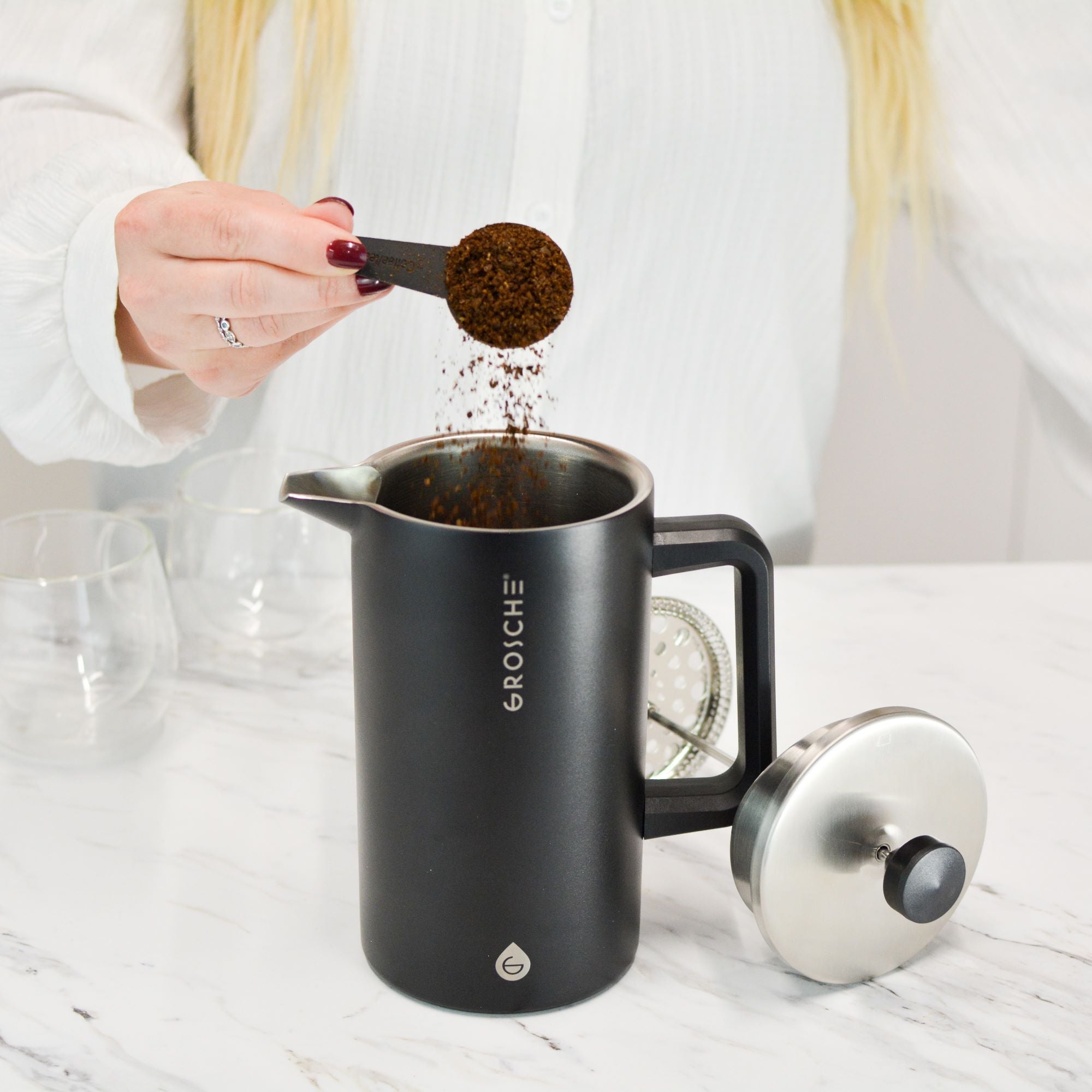 GROSCHE Dublin stainless steel French press