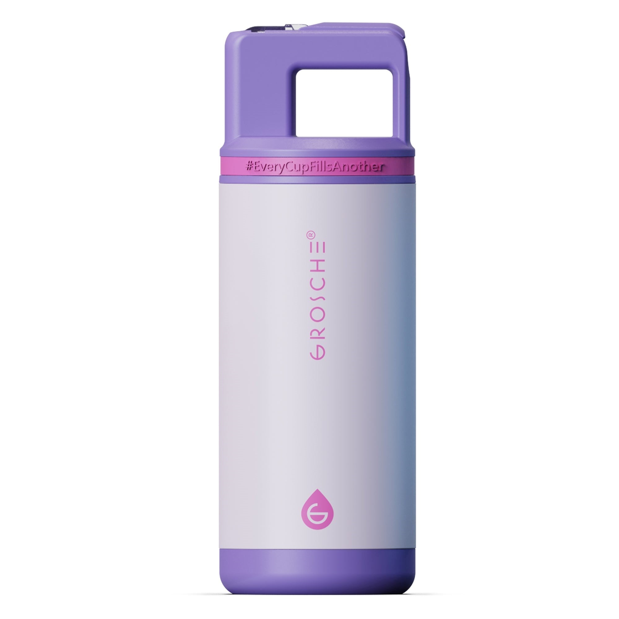 Alpine 16oz kids insulated water bottle, cosmic purple