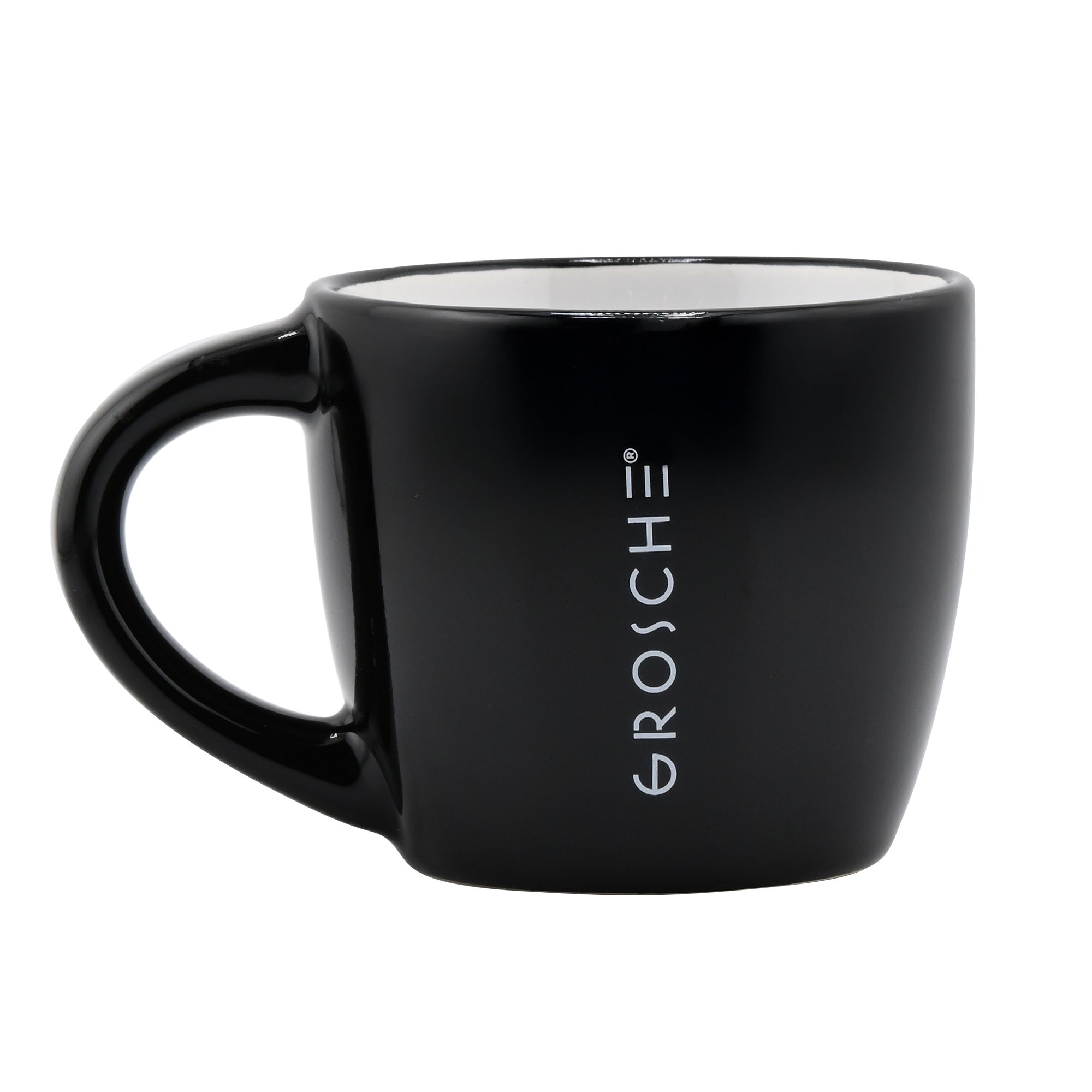 GROSCHE Porto Crema ceramic espresso cups: Black and White