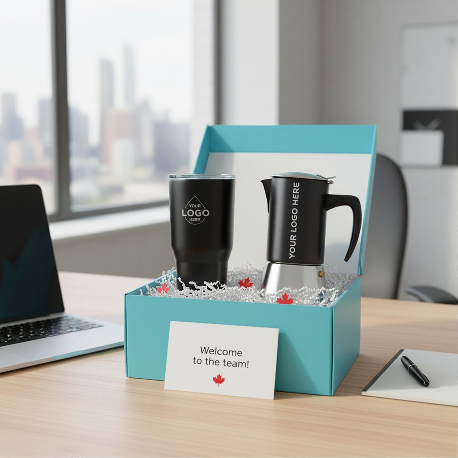 Employee welcome gift box set custom gift box canada GROSCHE