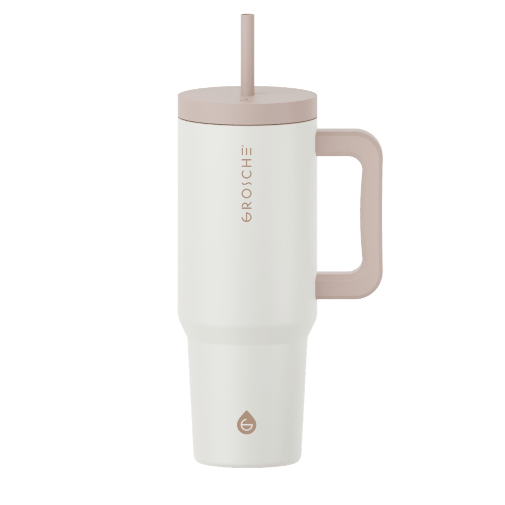 ASPEN Insulated Tumbler with Handle and Straw, 40oz - GROSCHE International Inc.