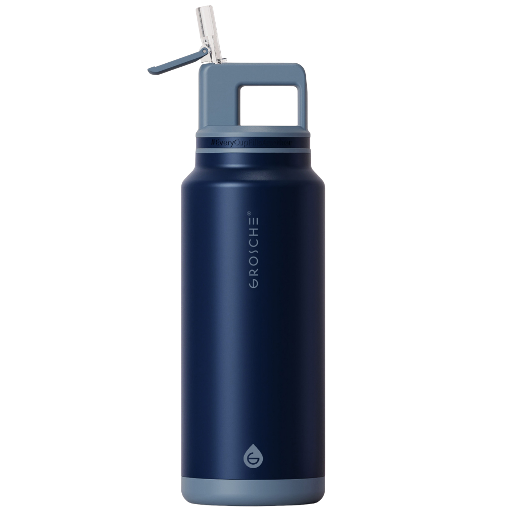 ALPINE Flip 'N Sip Large Insulated Water Bottle With Straw, 40oz
