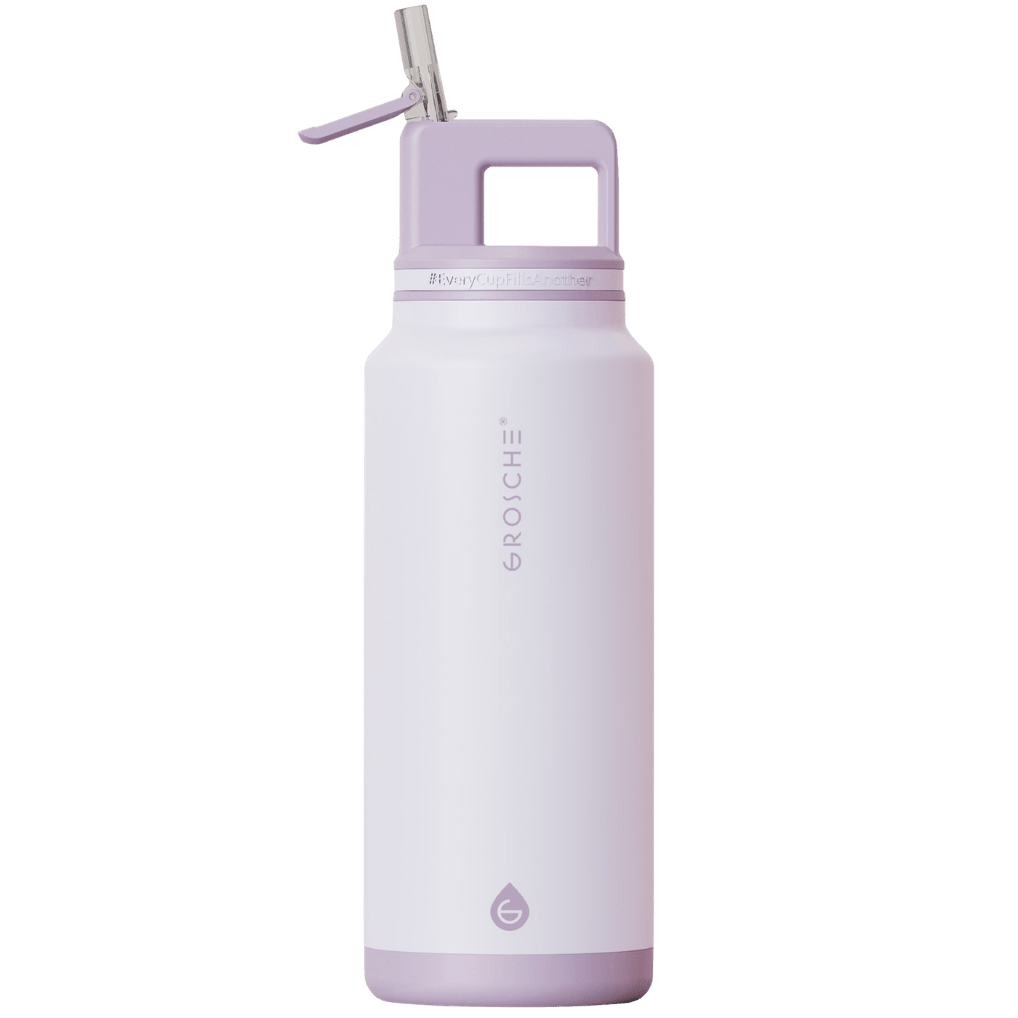 ALPINE Flip 'N Sip Large Insulated Water Bottle With Straw, 40oz | OPEN BOX - GROSCHE International Inc.