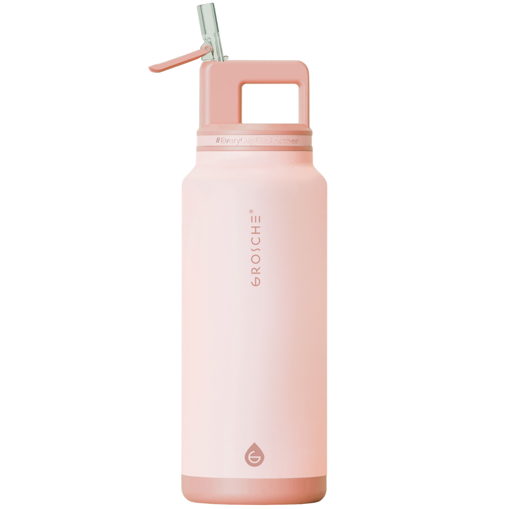 ALPINE Flip 'N Sip Large Insulated Water Bottle With Straw, 40oz