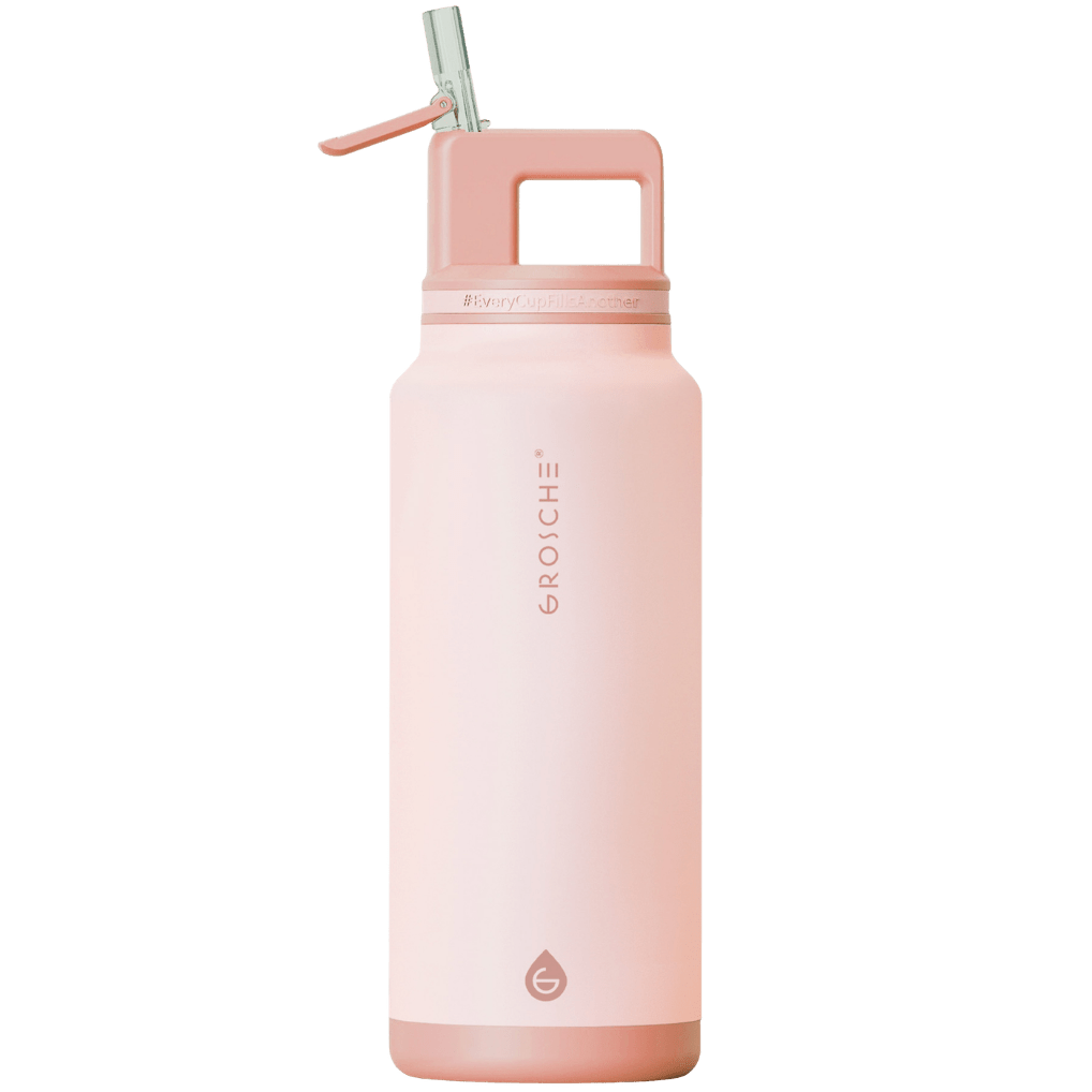 ALPINE Flip 'N Sip Large Insulated Water Bottle With Straw, 40oz | OPEN BOX - GROSCHE International Inc.