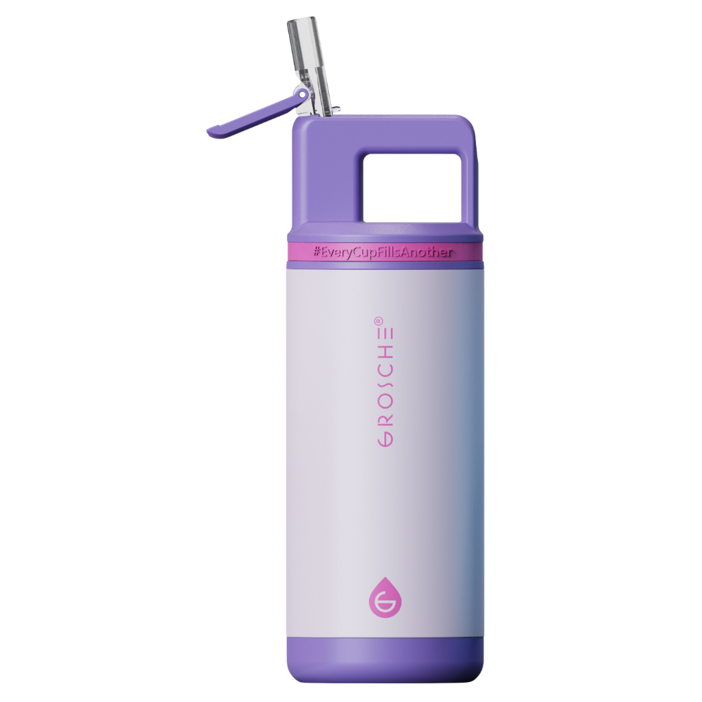 ALPINE Flip 'N Sip Kids Insulated Water Bottle With Straw, 16oz