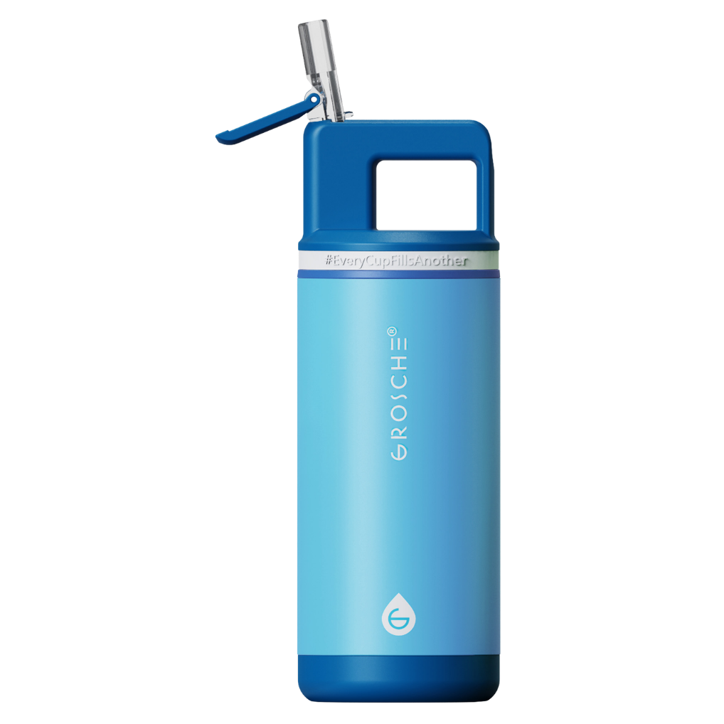 ALPINE Flip 'N Sip Kids Insulated Water Bottle With Straw, 16oz