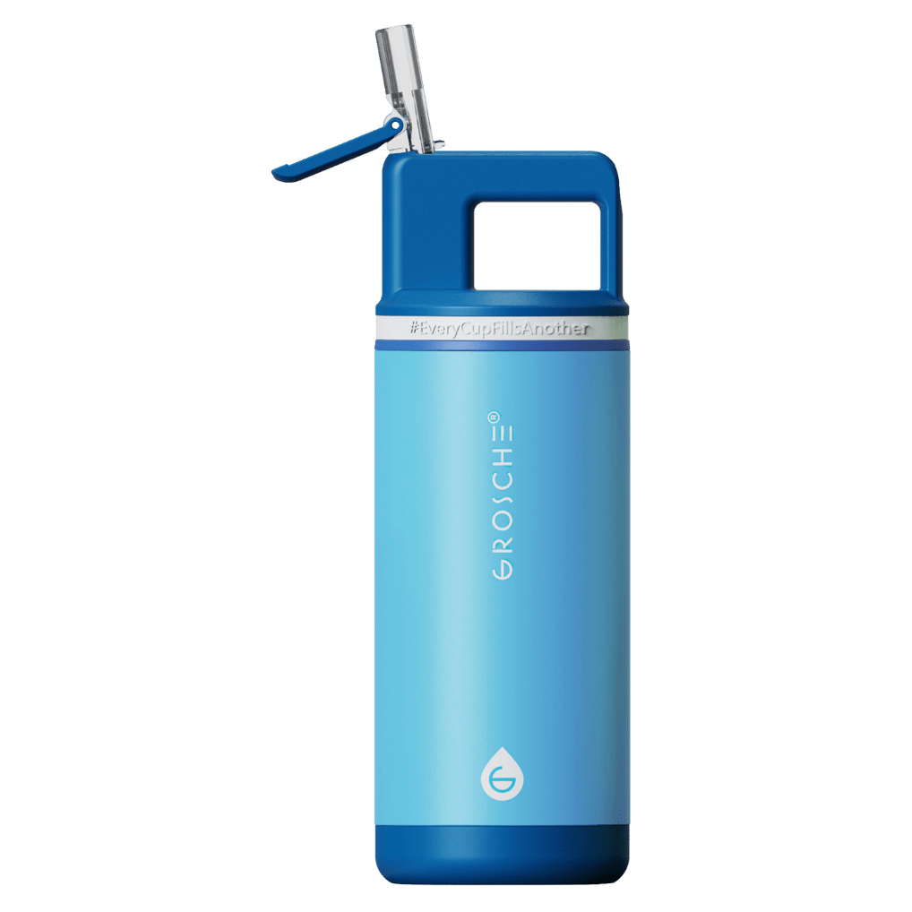 ALPINE Flip 'N Sip Kids Insulated Water Bottle With Straw, 16oz - GROSCHE International Inc.