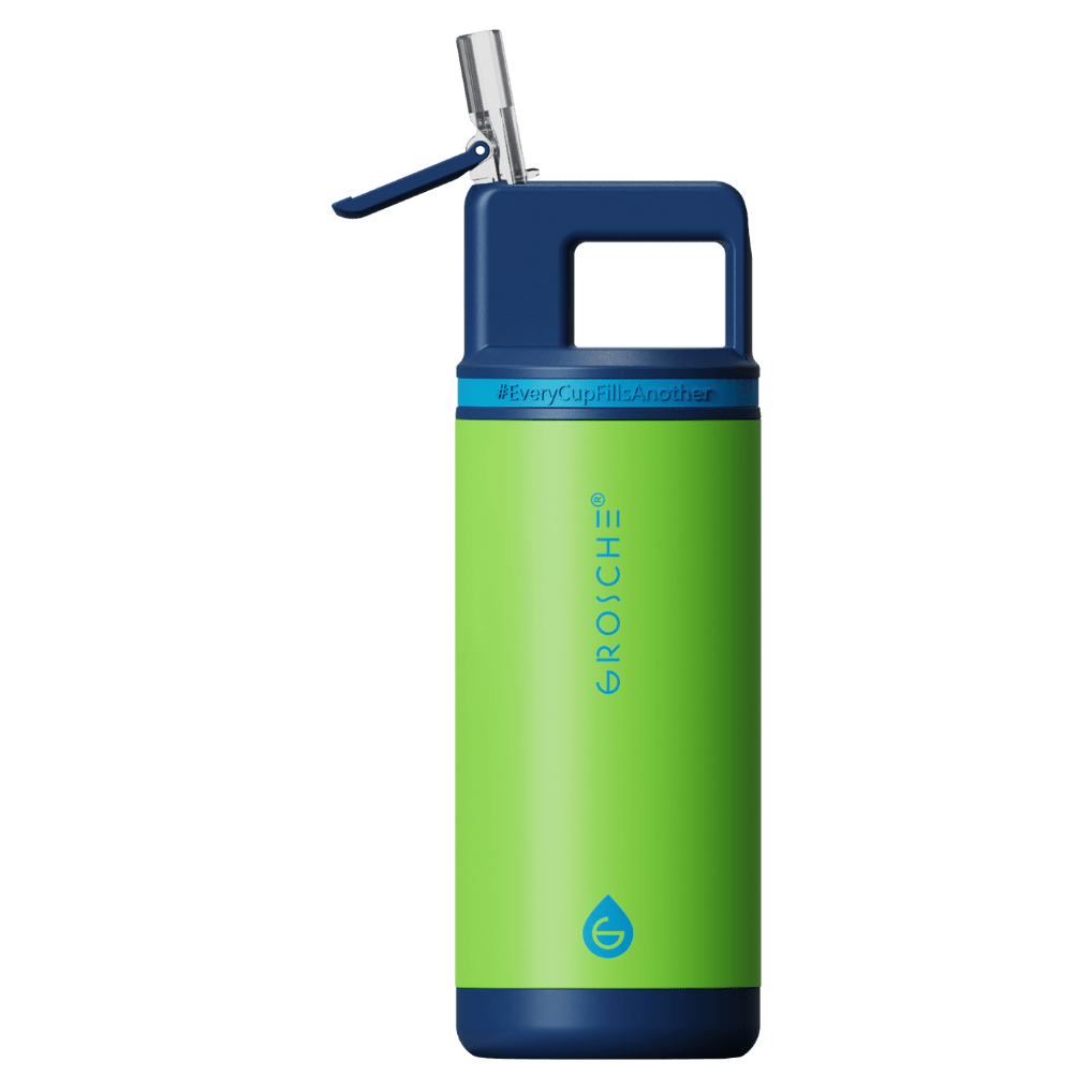 ALPINE Flip 'N Sip Kids Insulated Water Bottle With Straw, 16oz - GROSCHE International Inc.