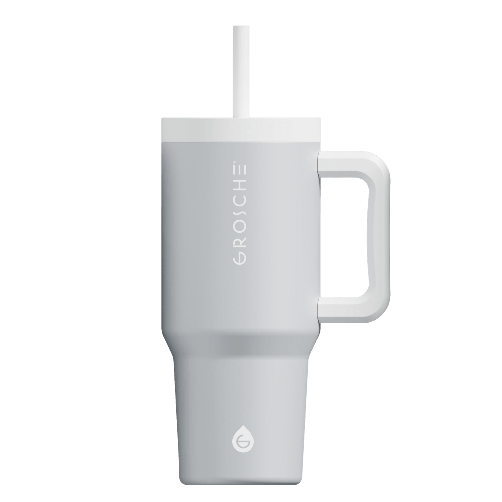 ASPEN Insulated Tumbler with Handle and Straw, 32oz | OPEN BOX - GROSCHE International Inc.