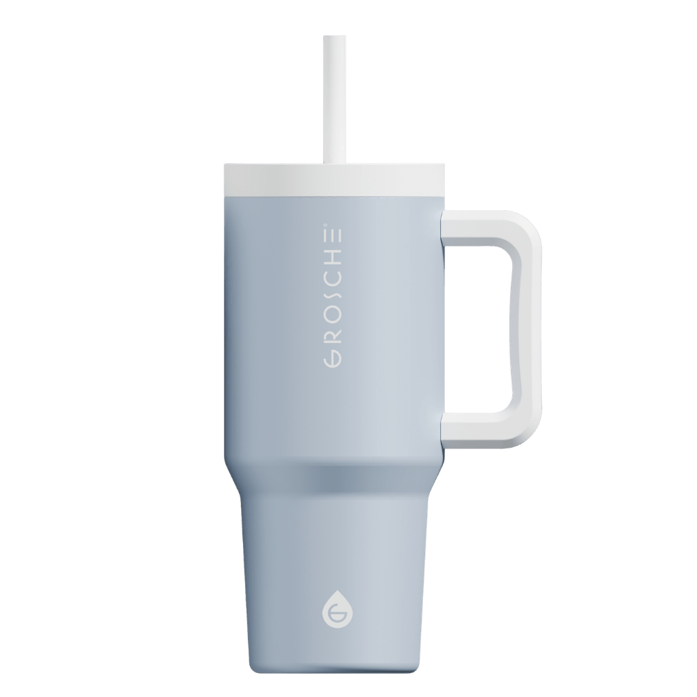 ASPEN Insulated Tumbler with Handle and Straw, 32oz | OPEN BOX - GROSCHE International Inc.