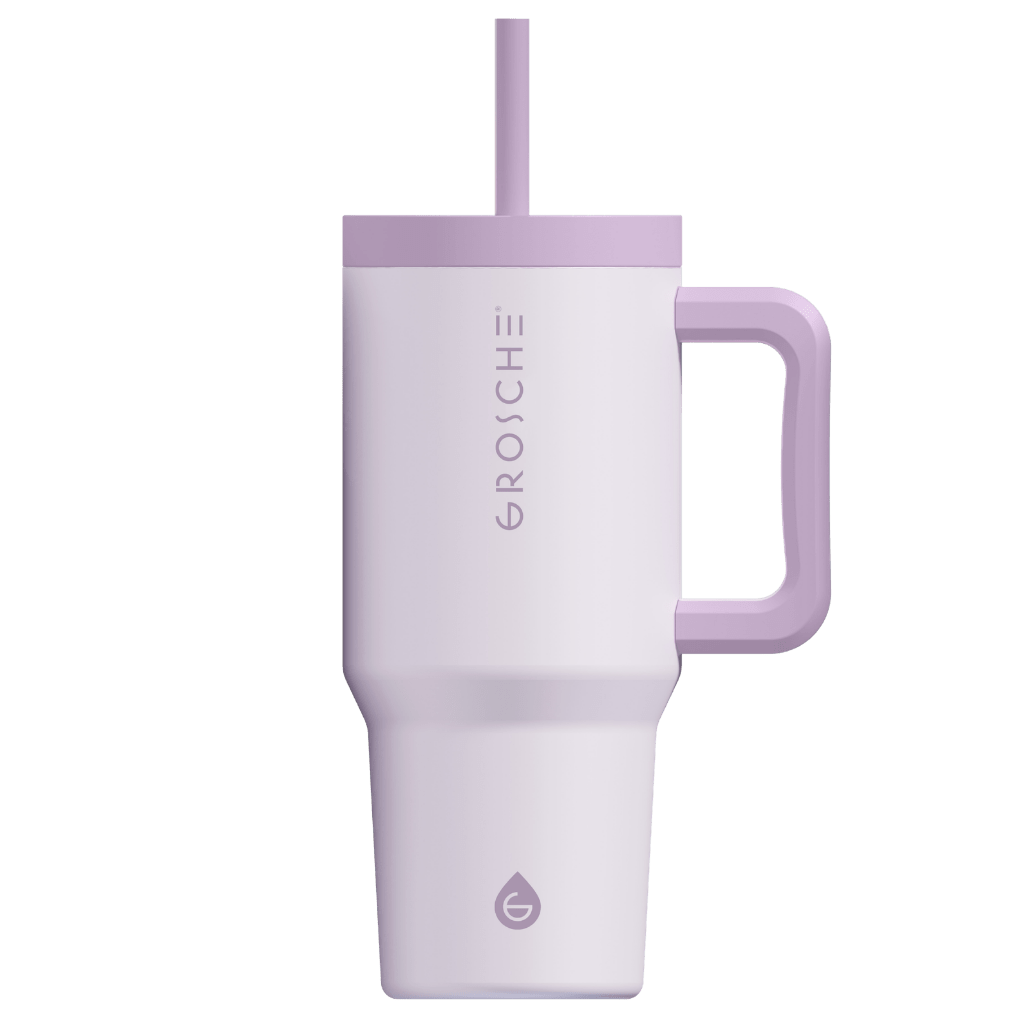 ASPEN Insulated Tumbler with Handle and Straw, 32oz | OPEN BOX - GROSCHE International Inc.