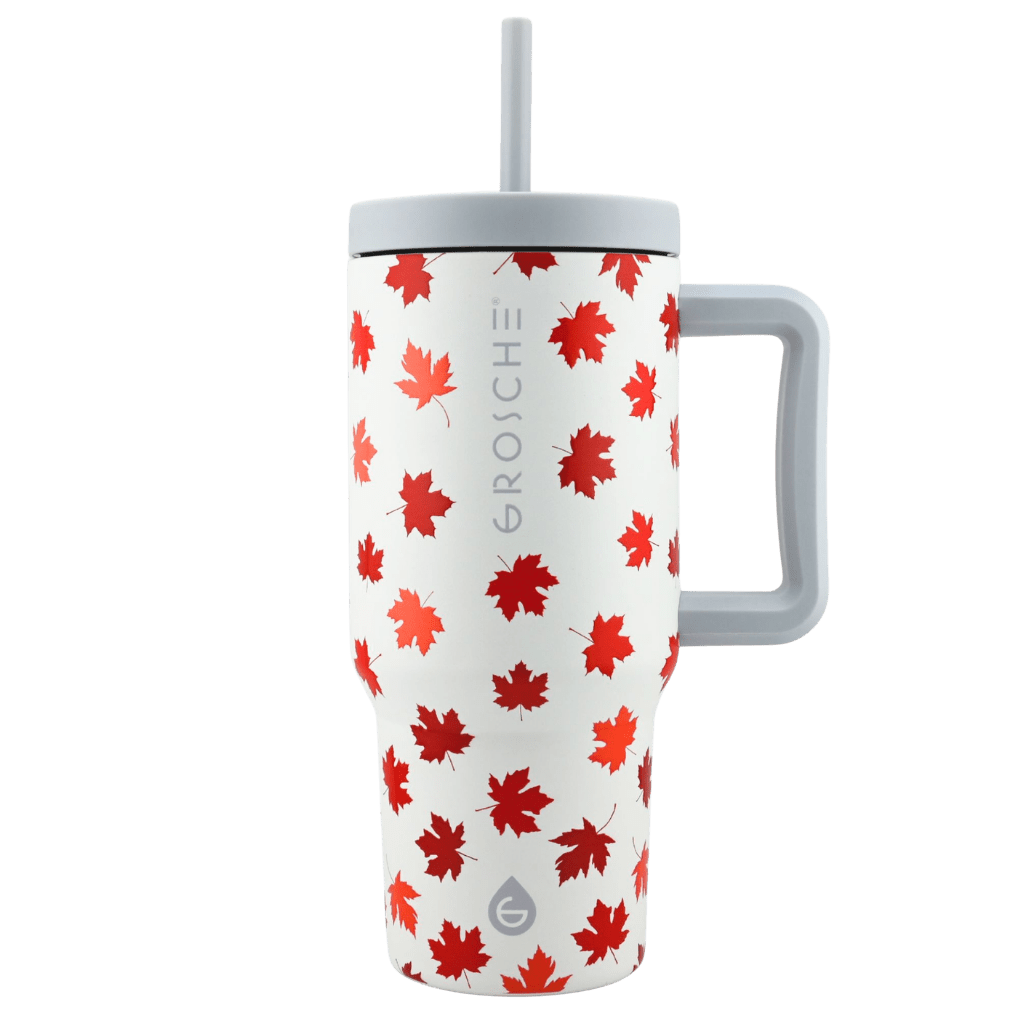 ASPEN Canadian Collection Insulated Tumbler with Handle and Straw, 32oz - GROSCHE International Inc.
