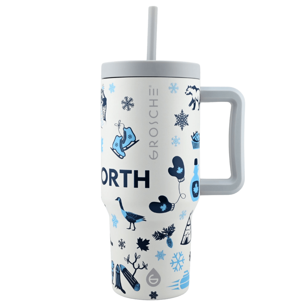 ASPEN Canadian Collection Insulated Tumbler with Handle and Straw, 32oz - GROSCHE International Inc.