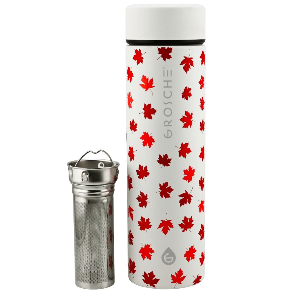 TORONTO Canadian Collection Insulated Infuser Stainless Steel Flask, 16oz - GROSCHE International Inc.