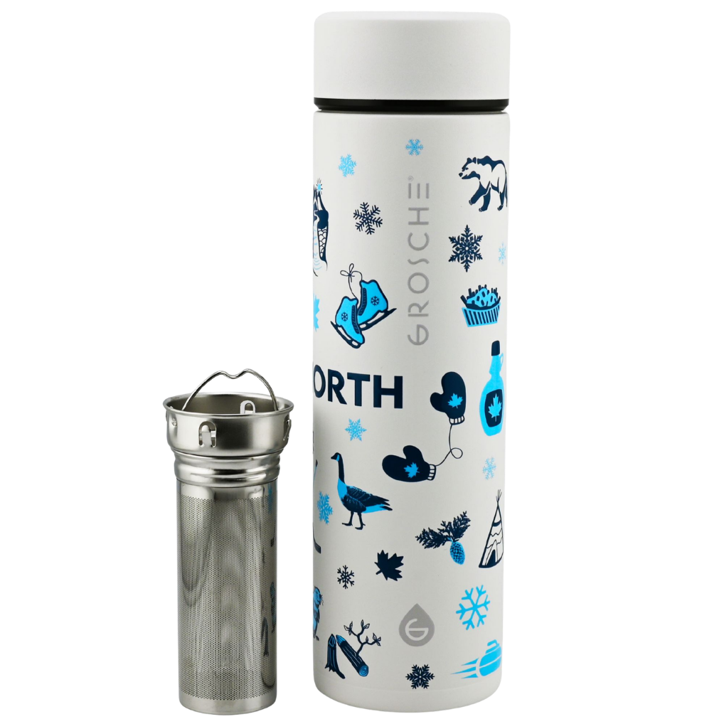 TORONTO Canadian Collection Insulated Infuser Stainless Steel Flask, 16oz