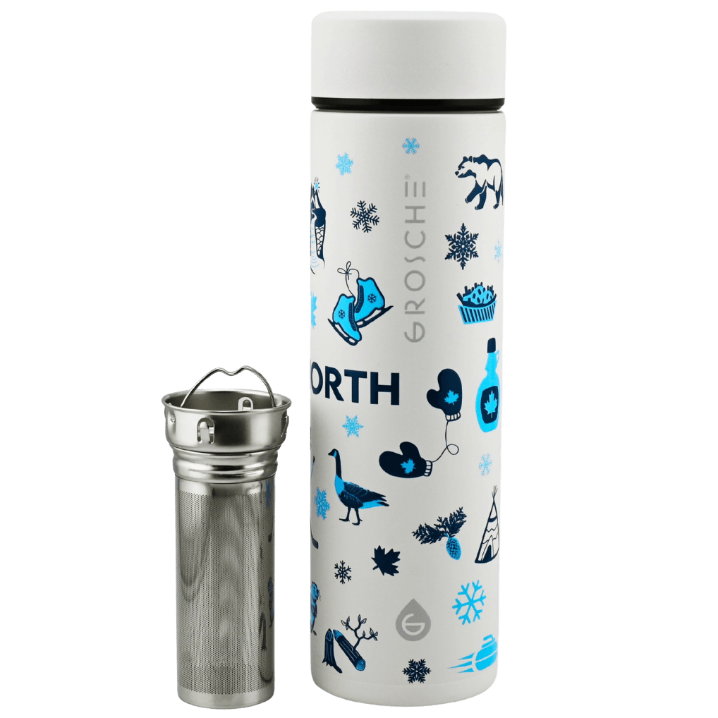 TORONTO Canadian Collection Insulated Infuser Stainless Steel Flask, 16oz - GROSCHE International Inc.