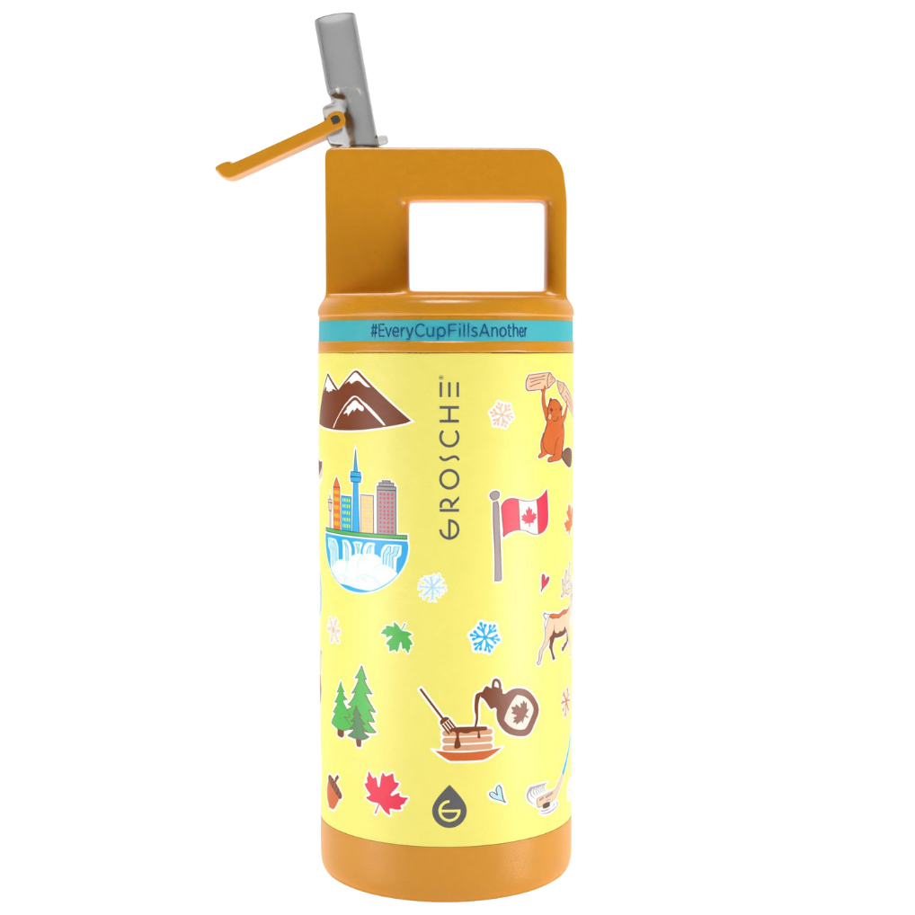 ALPINE Flip 'N Sip Kids Insulated Water Bottle With Straw, 16oz
