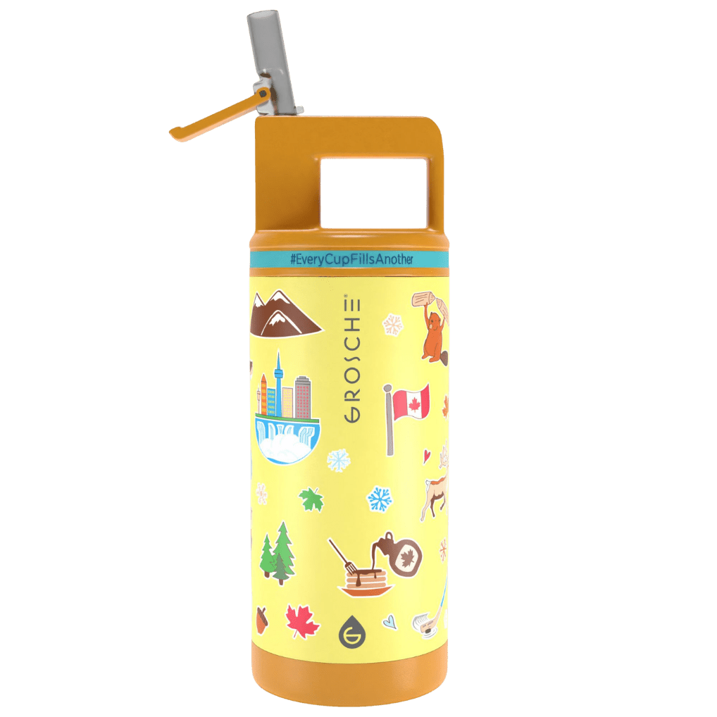 ALPINE Flip 'N Sip Kids Insulated Water Bottle With Straw, 16oz - GROSCHE International Inc.