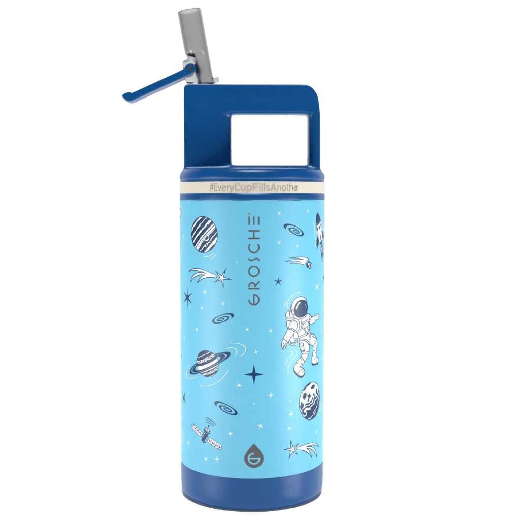 ALPINE Flip 'N Sip Kids Insulated Water Bottle With Straw, 16oz - GROSCHE International Inc.