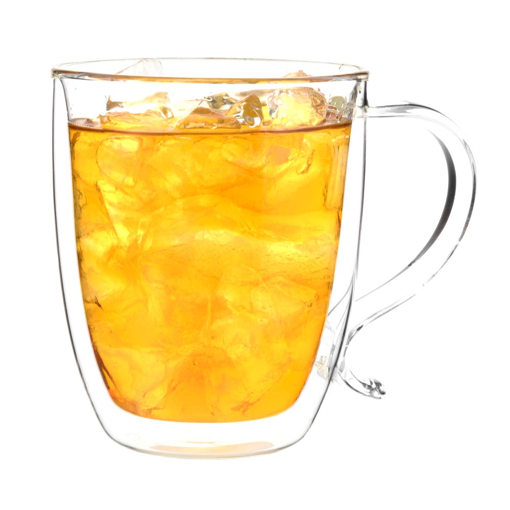 grosche cyprus Double Wall Glass Mug 160z