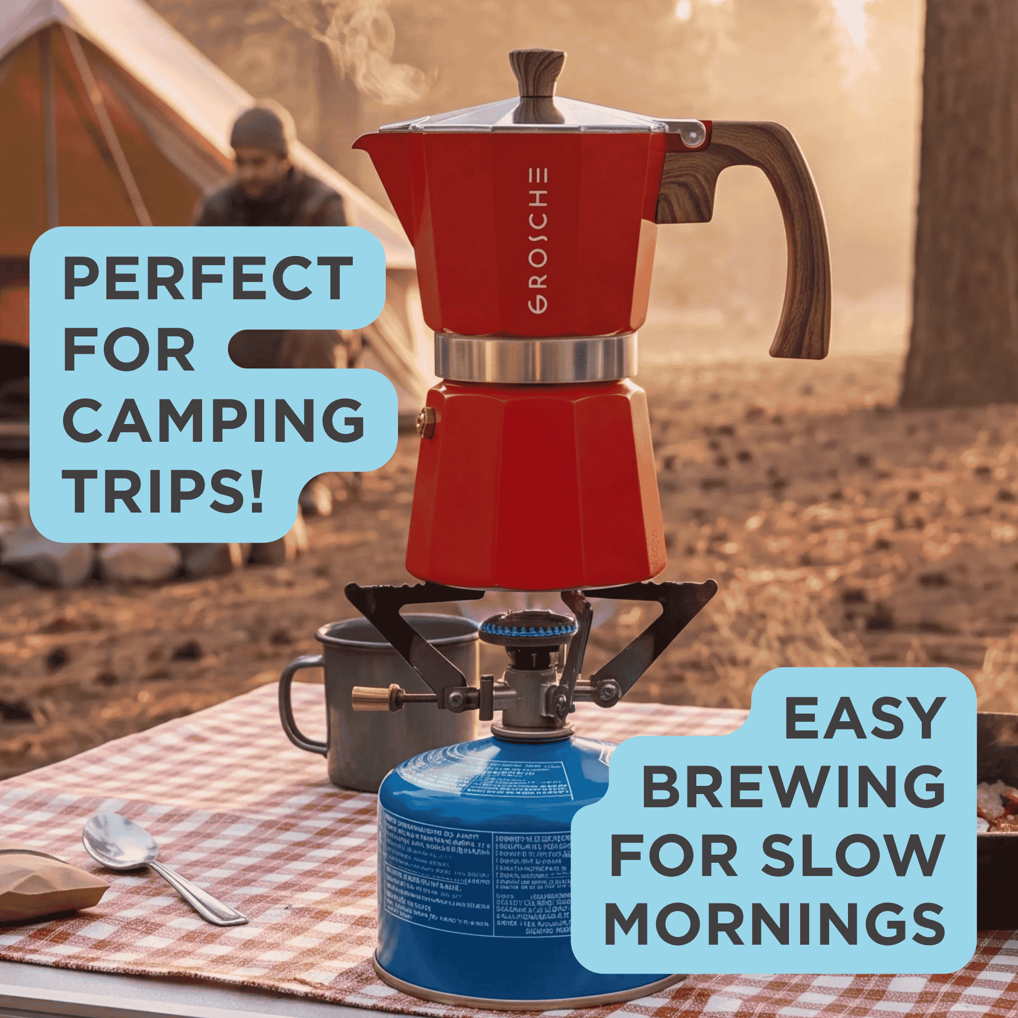 MILANO Stovetop Espresso Maker, Moka Pot - 12 Cup - GROSCHE International Inc.