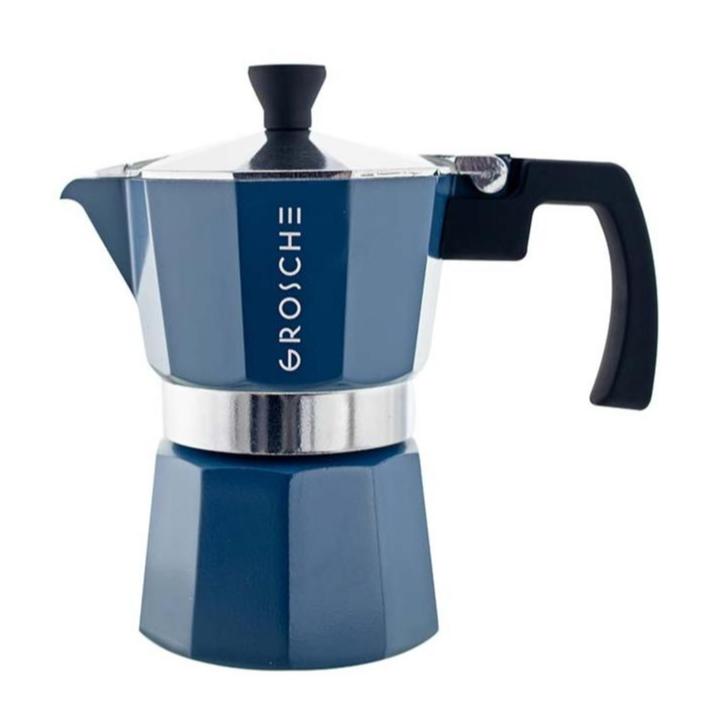 MILANO Stovetop Espresso Maker, Moka Pot, Blue