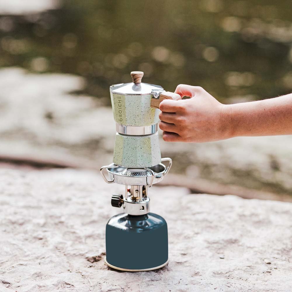 MILANO STONE Stovetop Espresso Maker, Moka Pot | OPEN BOX - GROSCHE International Inc.