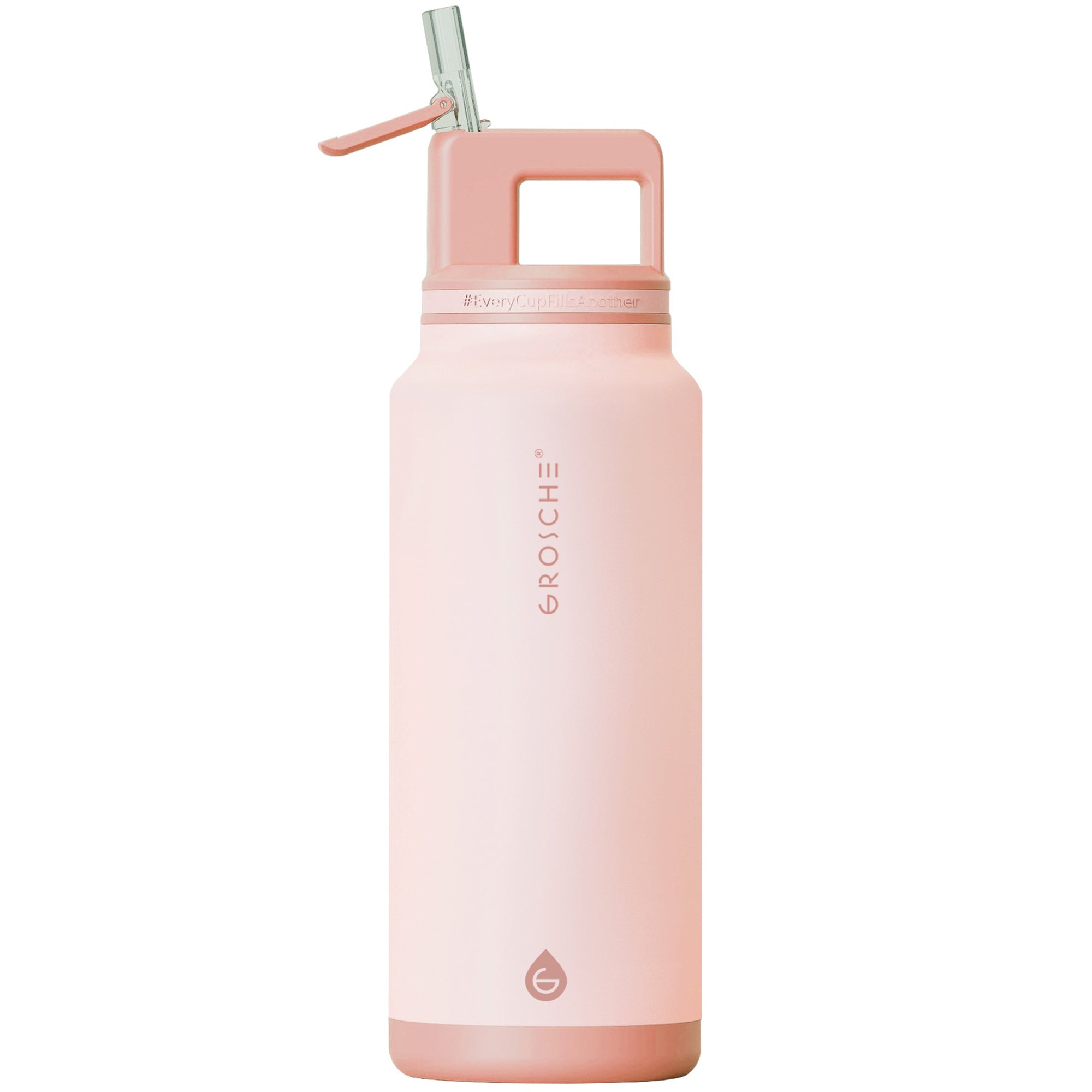 Buy ALPINE 40oz large insulated water bottle, peach rose pink color