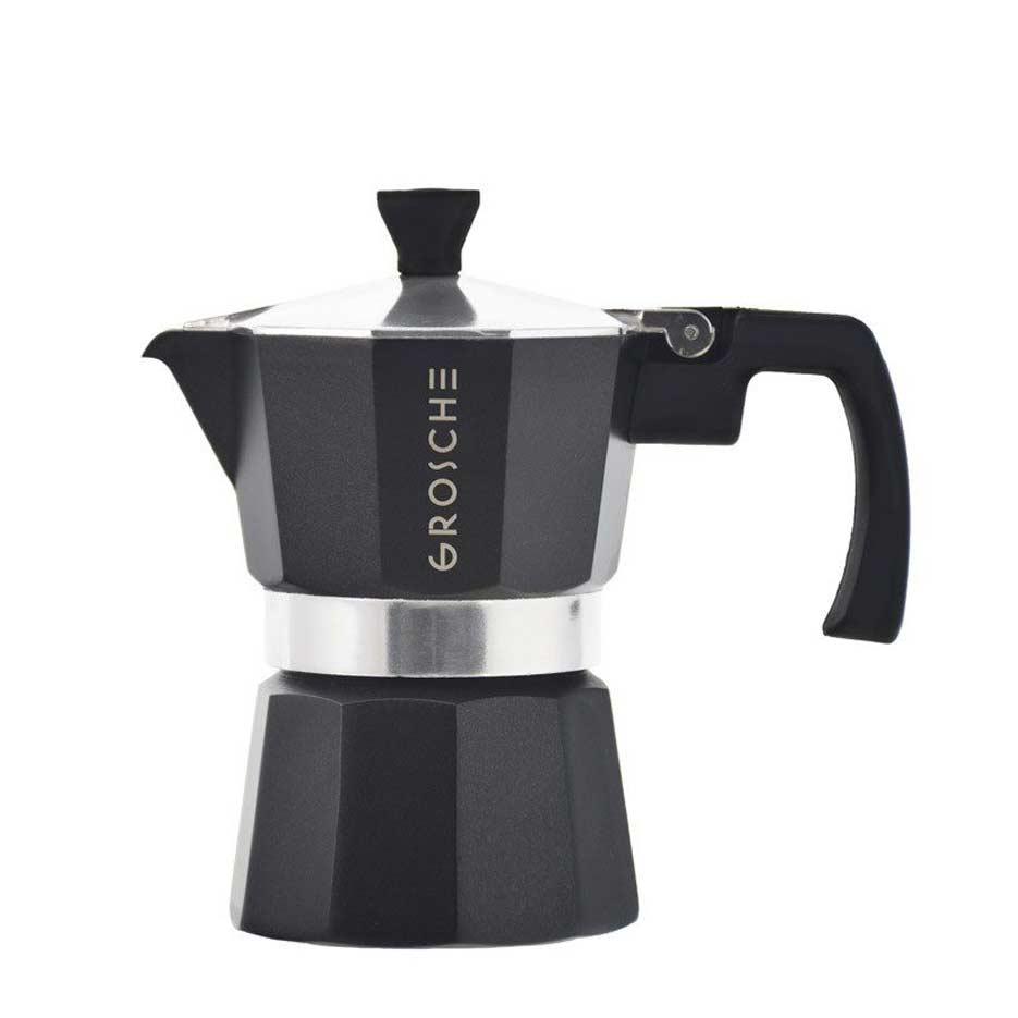MILANO Stovetop Espresso Maker, Moka Pot, Black