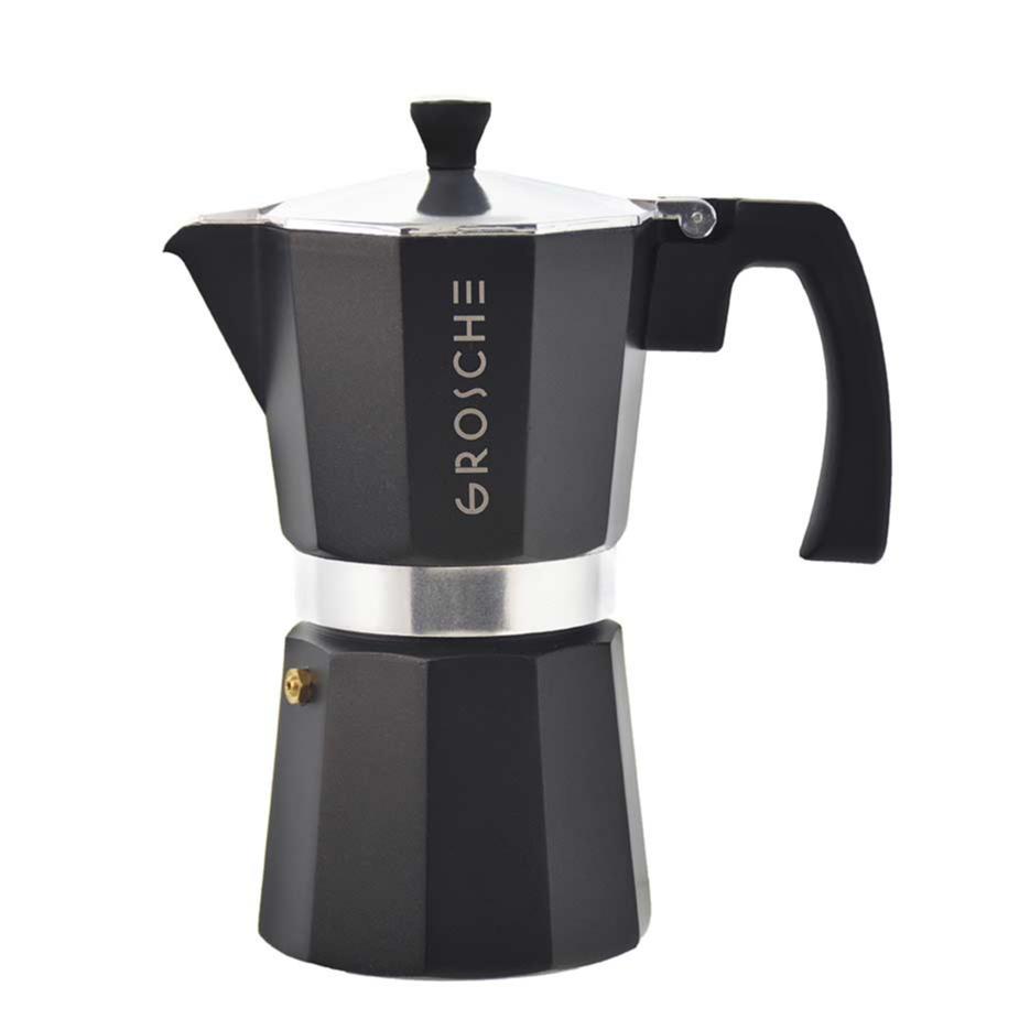 Buy GROSCHE MILANO Stovetop Espresso Maker, Moka Pot, Black
