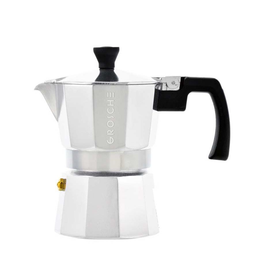 MILANO Stovetop Espresso Maker, Moka Pot, Chrome
