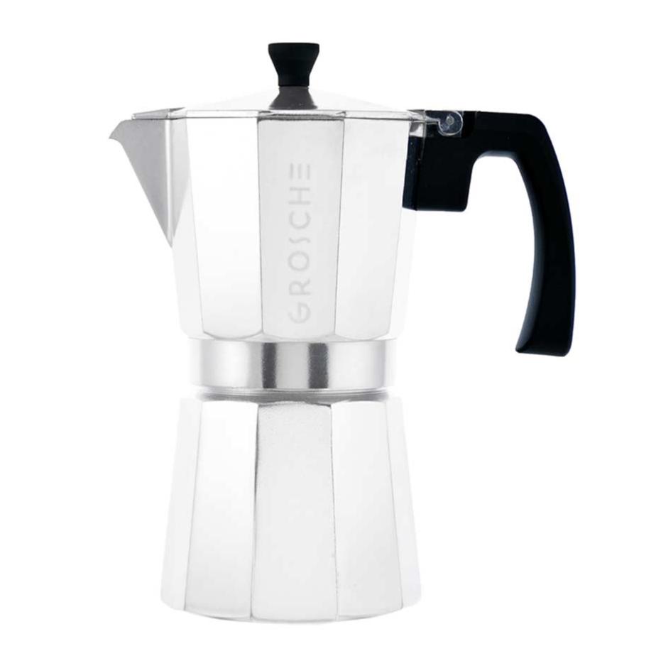 Shop GROSCHE MILANO Stovetop Espresso Maker, Moka Pot, Chrome