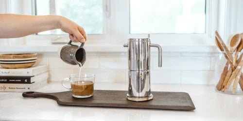 stainless steel milano moka pot