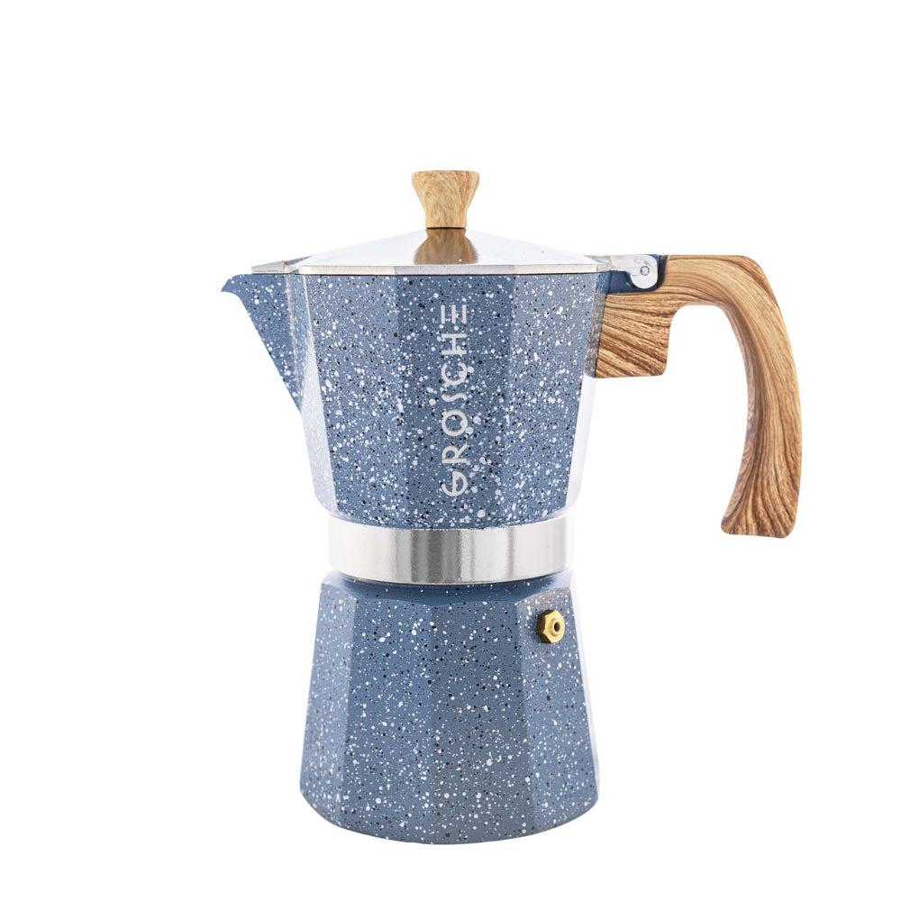 MILANO STONE Stovetop Espresso Maker, Moka Pot - 6 Cup