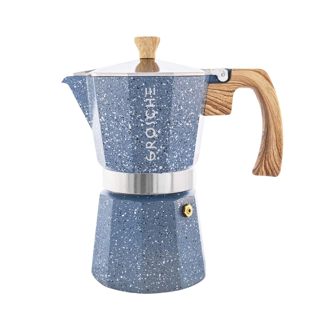 MILANO STONE Stovetop Espresso Maker, Moka Pot - 9 Cup