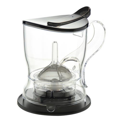 GROSCHE aberdeen black empty tea maker with matching coaster