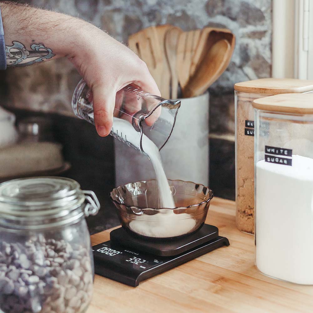 Albany weigh scale, grosche scale for pour over coffee beans, digital scale with timer, weight baking ingredients