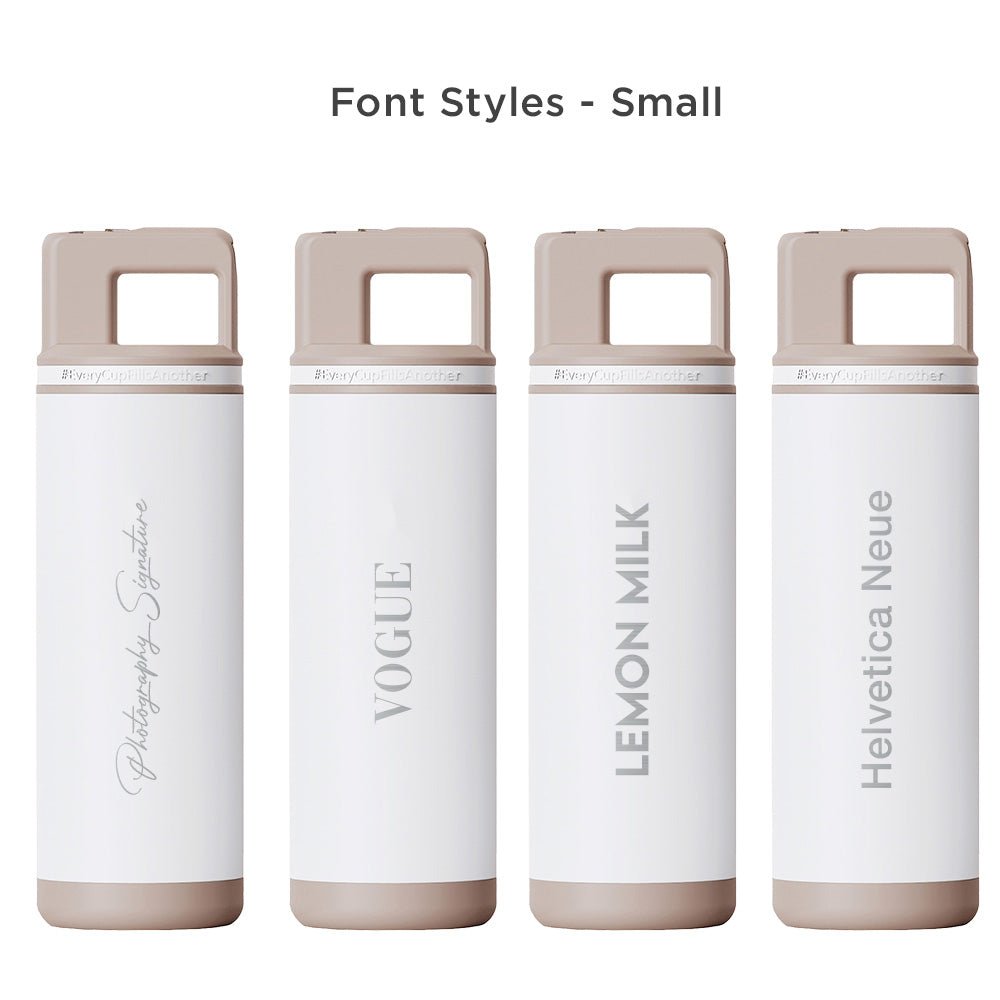 Add your logo to the Alpine insulated water bottle. 
